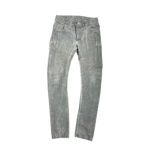 11 by Boris Bidjan Saberi Men's Gray Stretch Distressed Trouser Pants EUC